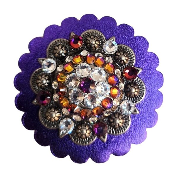 Western Beaded Keychain With Snap-On Purse Accessory and 2 interchangeable conch - Picture 9 of 14